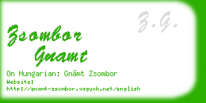 zsombor gnamt business card