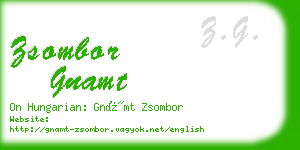 zsombor gnamt business card